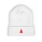 Embroidered Christmas Tree Beanie Minimalist Winter Hat Embroidered Holiday Knit Cap Cozy Cold Weather Gift Unisex Festive Headwear Xmas