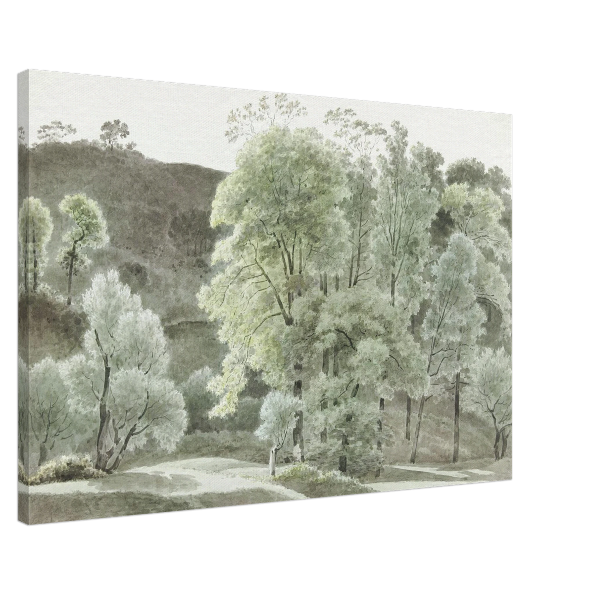 Subiaco Trees Wall Art Canvas Print Joseph August Knip Vintage Italian Landscape Decor #PD_334 product image