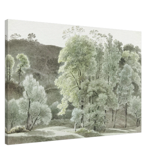 Subiaco Trees Wall Art Canvas Print Joseph August Knip Vintage Italian Landscape Decor #PD_334 product image