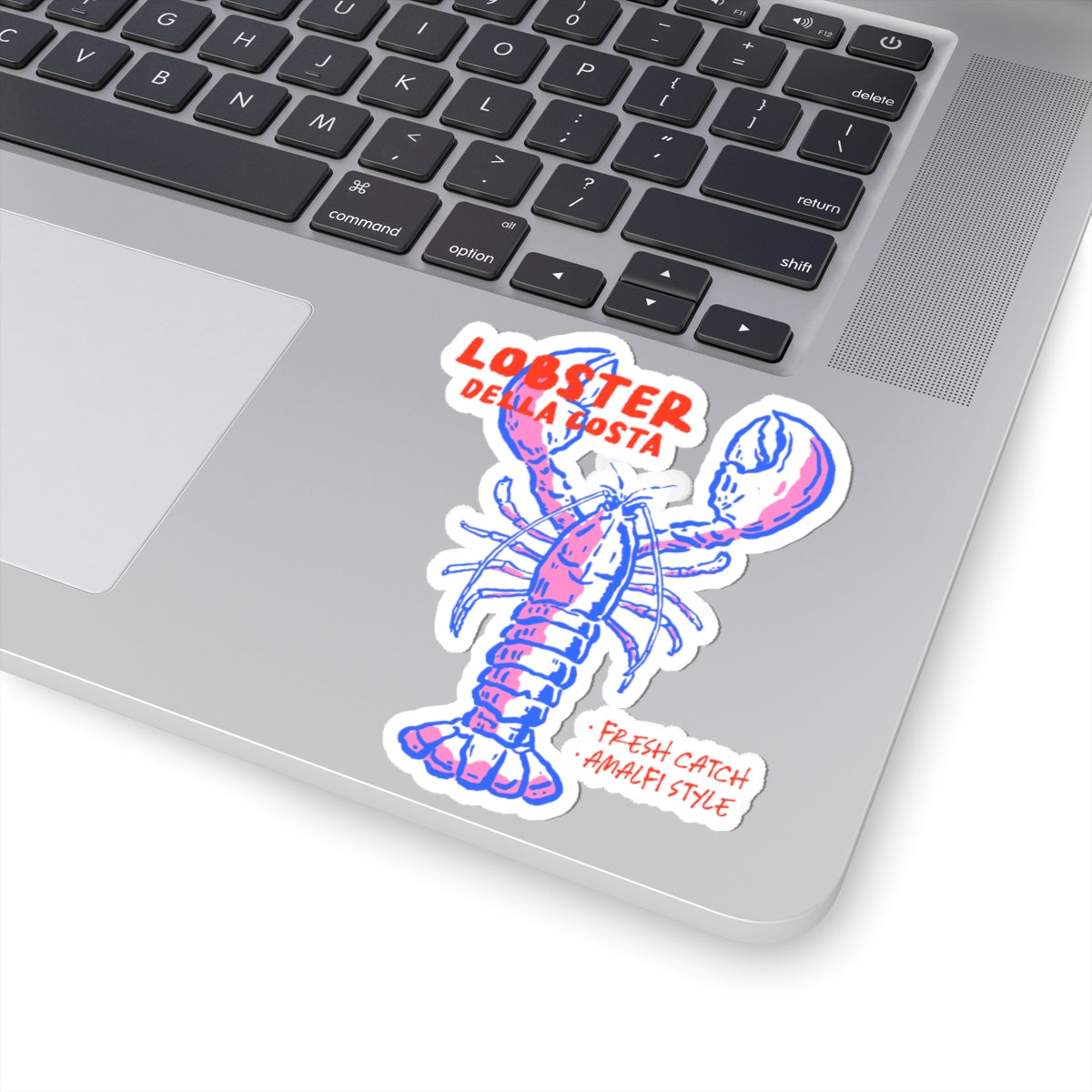 Red Blue Italy Sticker For Italian Summer Decals Amalfi Coast Stickers For European Travel Lover Gift Lobster Illustration For Foodie