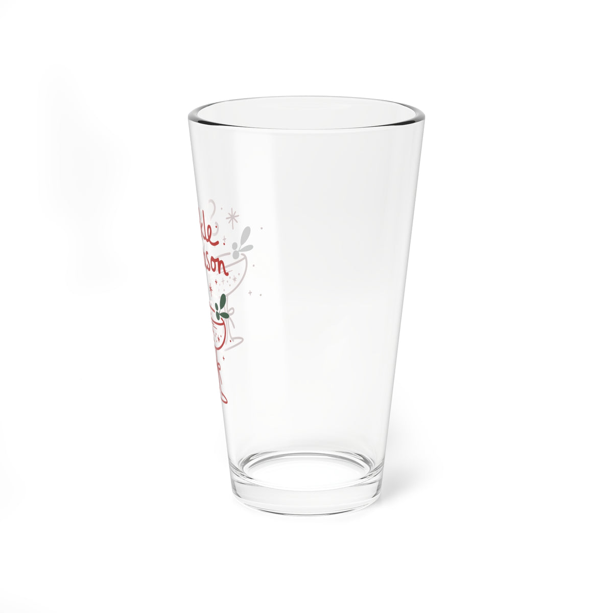 Sparkle Season Mixing Glass Gift For Best Friend Christmas Cocktail Cup Present For Cousin Festive Barware Holiday Hostess Drink Vessel