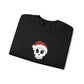 Embroidered Crewneck Christmas Sweatshirt Skeleton Jumper Santa Clause Embroidery Crewneck Skeleton Sweatshirt, Cute Holiday Jumper Xmas
