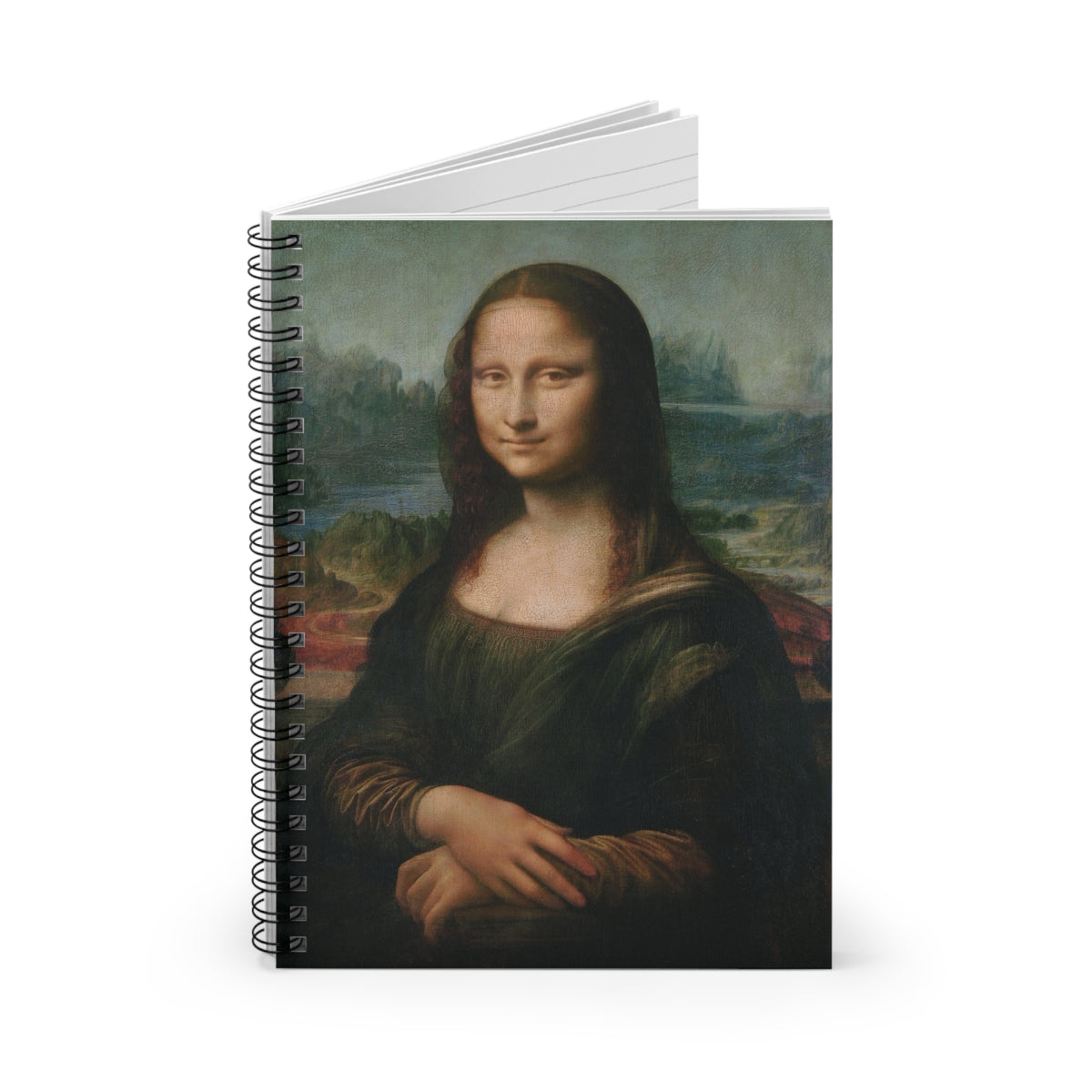 Art Lover Notebook, Mona Lisa Vintage Journal Spiral, Ruled Lined Journal, Famous Painting Art Decor Notebook, Vintage Art, Museum Inspired