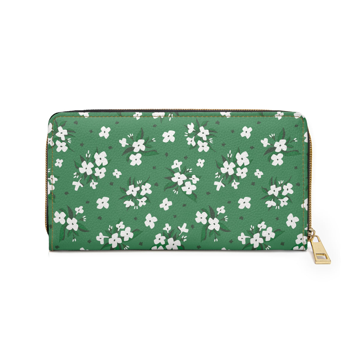 Green Floral Summer Garden Zipper Wallet Spring Wild Flower Purse Flower Coin Pouch Botanical Zipper Summer Flower… – product image 3
