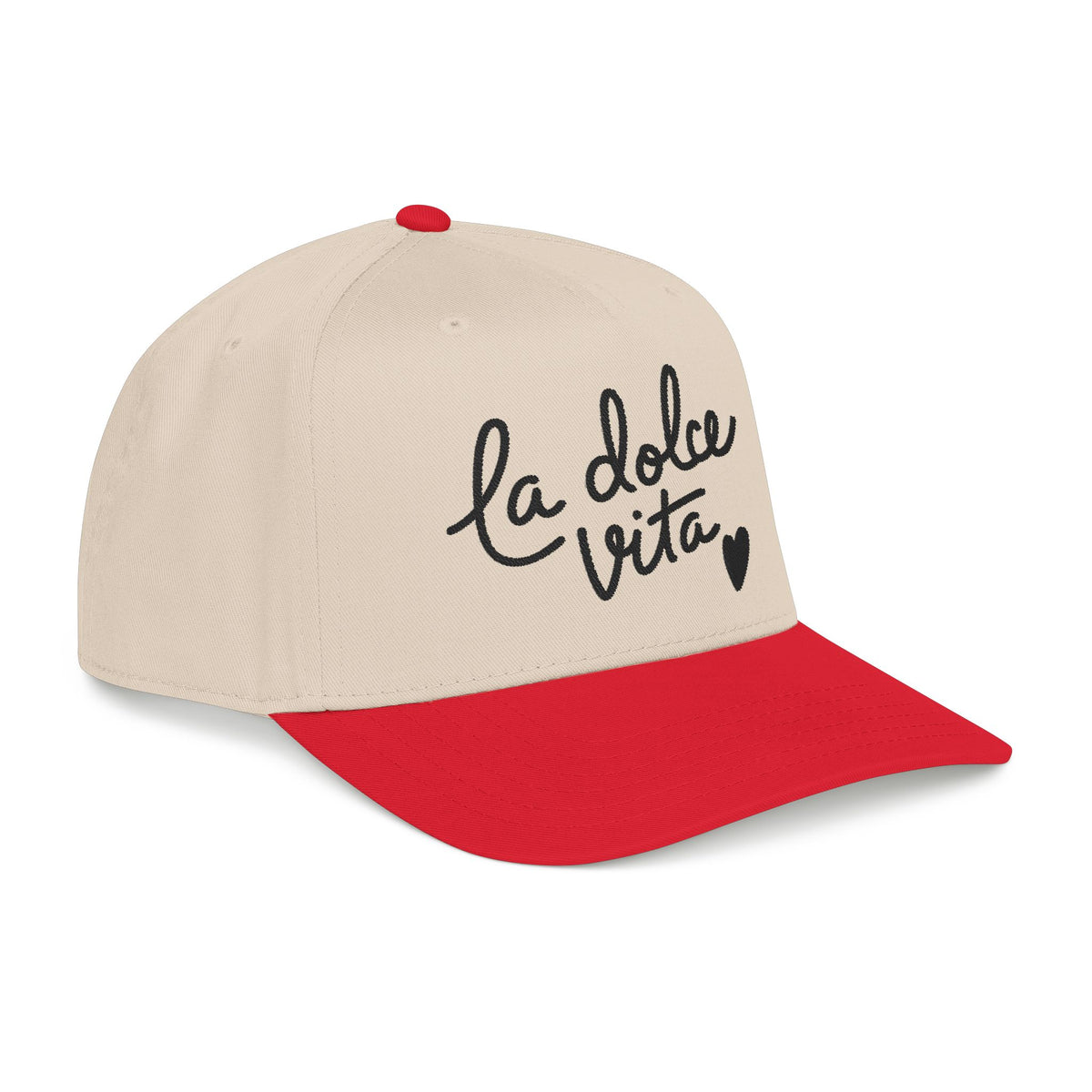 La Dolce Vita Embroidered Italian Hat Amalfi Coast Souvenir Cap Mediterranean Vacation Aesthetic Travel Gift Cap For Traveler Gift Italy