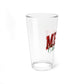 Merry Christmas Script Pint Glass Couple Gift Holiday Barware Host Present Festive Mixing Cup Winter Home Vessel Seasonal Drinkware Decor