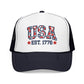 USA 250th Anniversary Hat For Anniversary Gift America 250 Cap 4th Of July Hat for Womens Patriotic Floral Cap Gift For Outdppr Activities