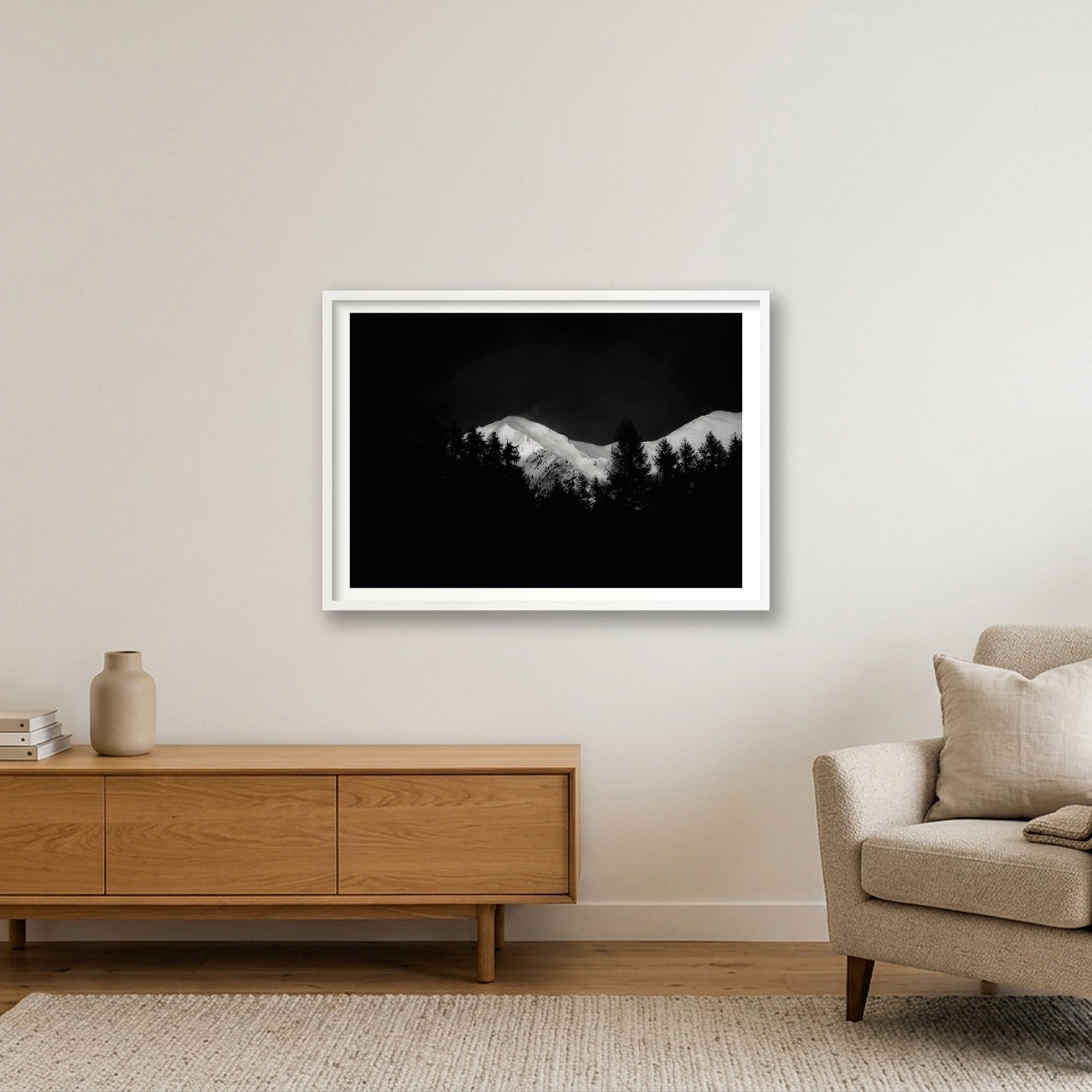 Swiss Alps fine art photograph Vicheres Liddes Black, print #403 by Kzara Visual