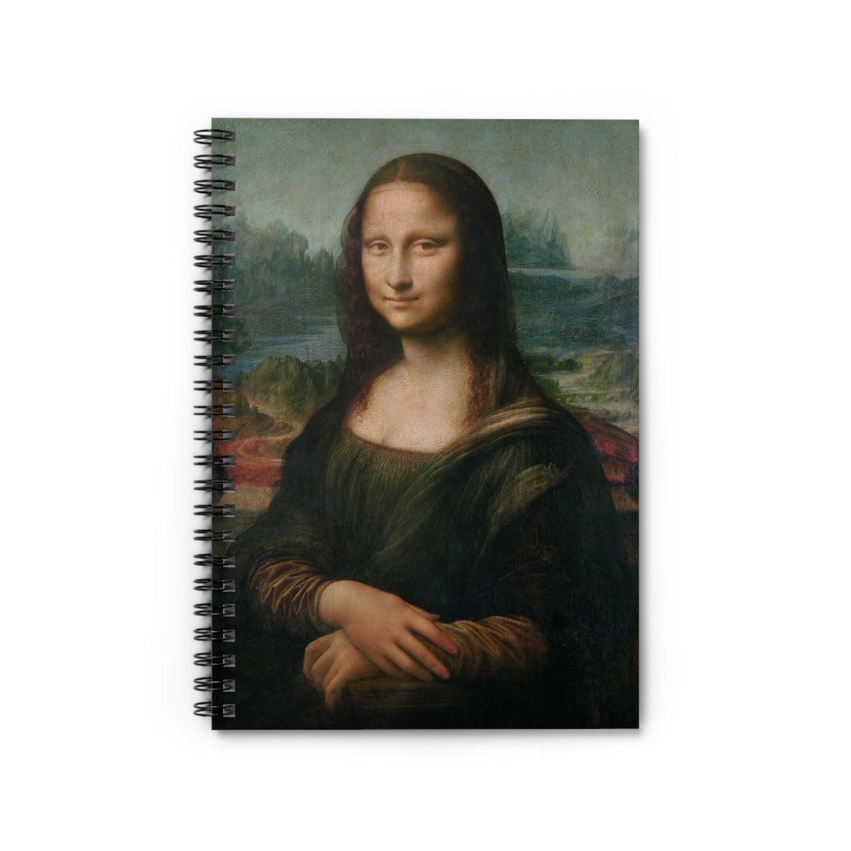 Art Lover Notebook, Mona Lisa Vintage Journal Spiral, Ruled Lined Journal, Famous Painting Art Decor Notebook, Vintage Art, Museum Inspired
