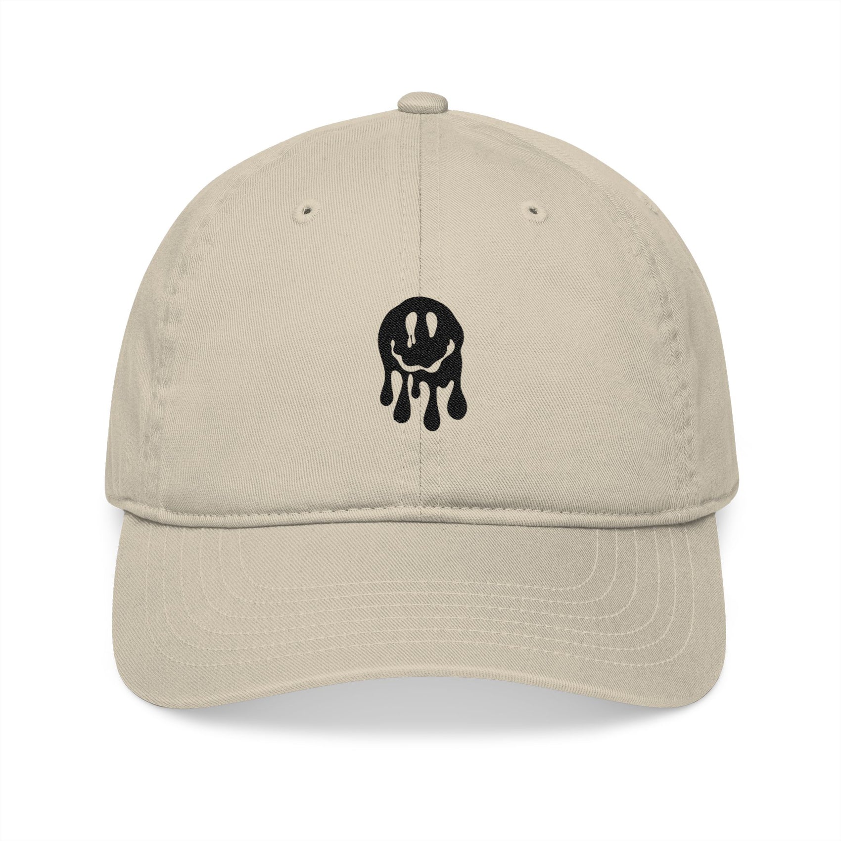 Embroidered Smiley Hat For Summer Gift For Her Emoji Cap Streetwear Cap Minimal Aesthetic Outfit Casual Everyday Wear Sustainable Gift Idea