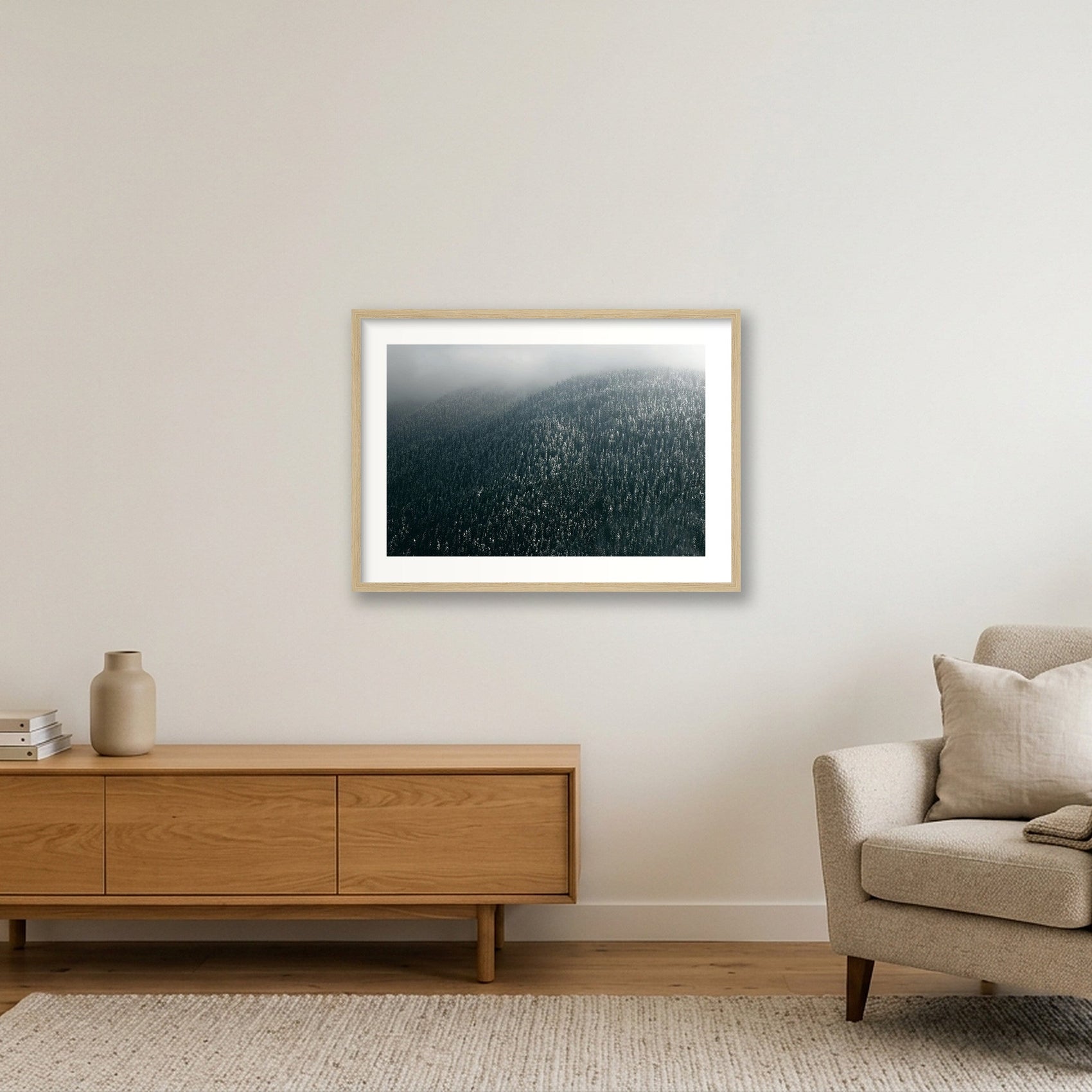 13 — 59×42cm, 23×17" Oak Frame