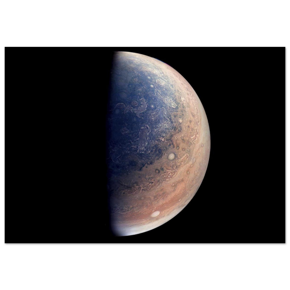 FOAM - Jupiter's Swirling Half-Light: Cosmic Abyss Foam Board Print PD_19