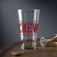 Christmas Crew Mixing Glass Gift For Best Friend Holiday Cocktail Tumbler Present For Roommate Festive Drinkware Memory Making Barware Cup