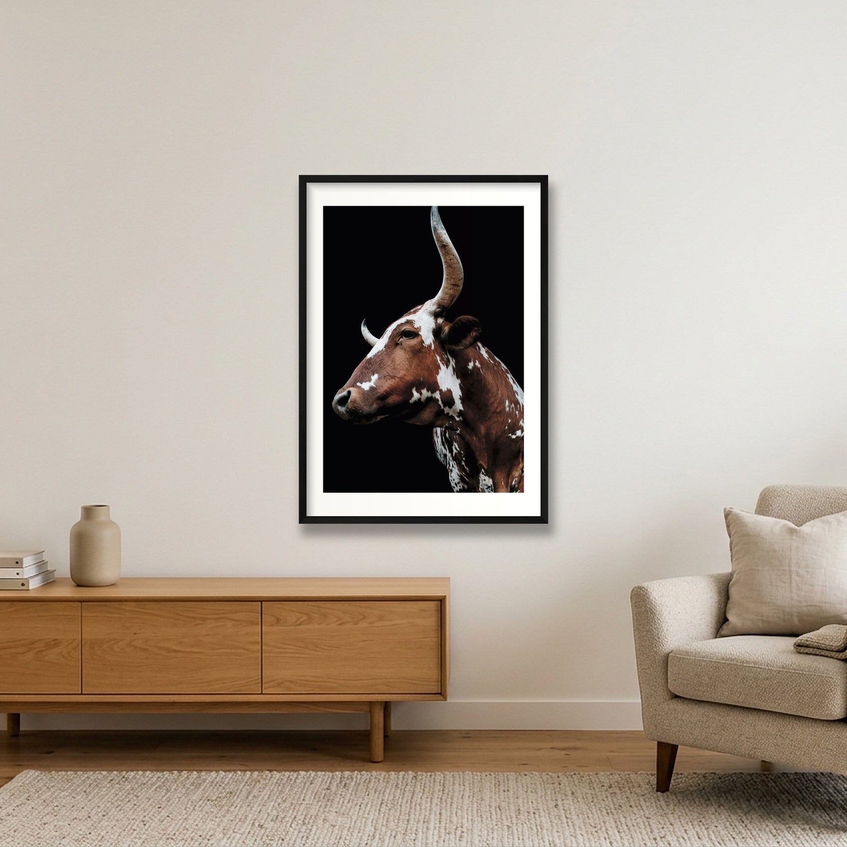 1592 — 59×84cm, 23×33" Black Frame