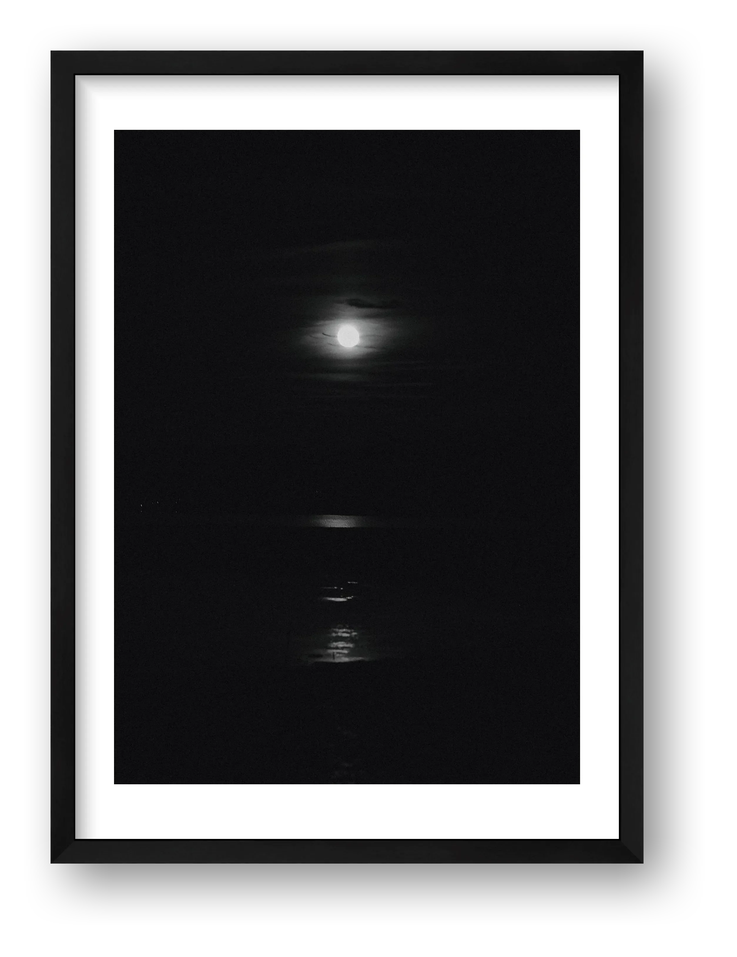 Moon fine art photograph Duanesburg New York Black, print #476 by Kzara Visual