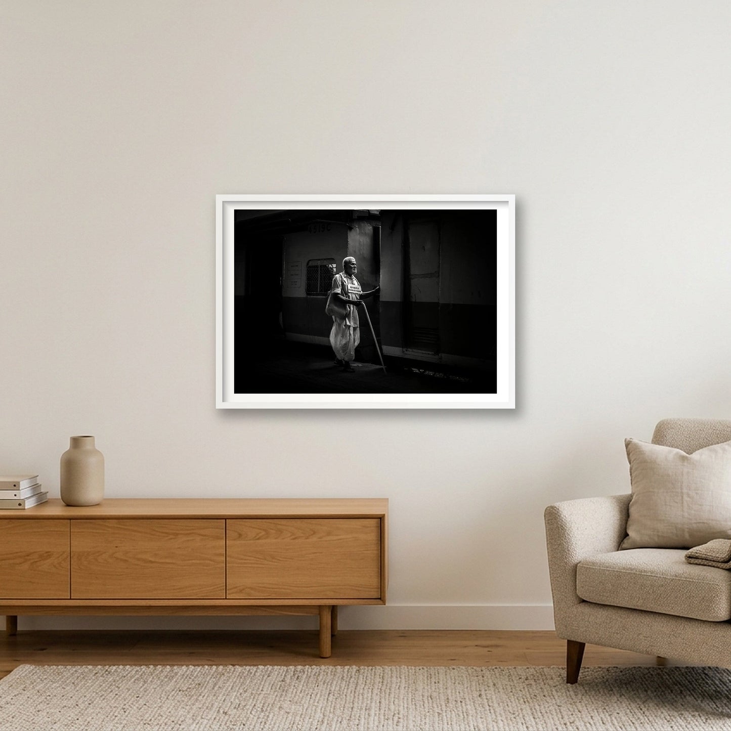 1856 — 84×59cm, 33×23" White Frame