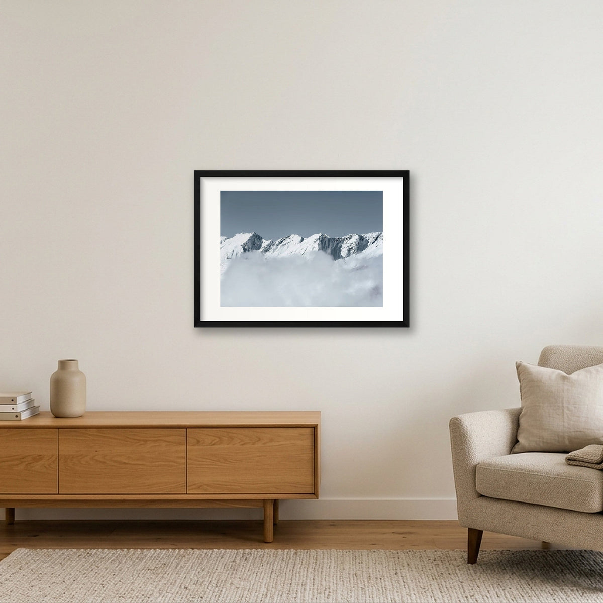 100 — 59×42cm, 23×17" Black Frame