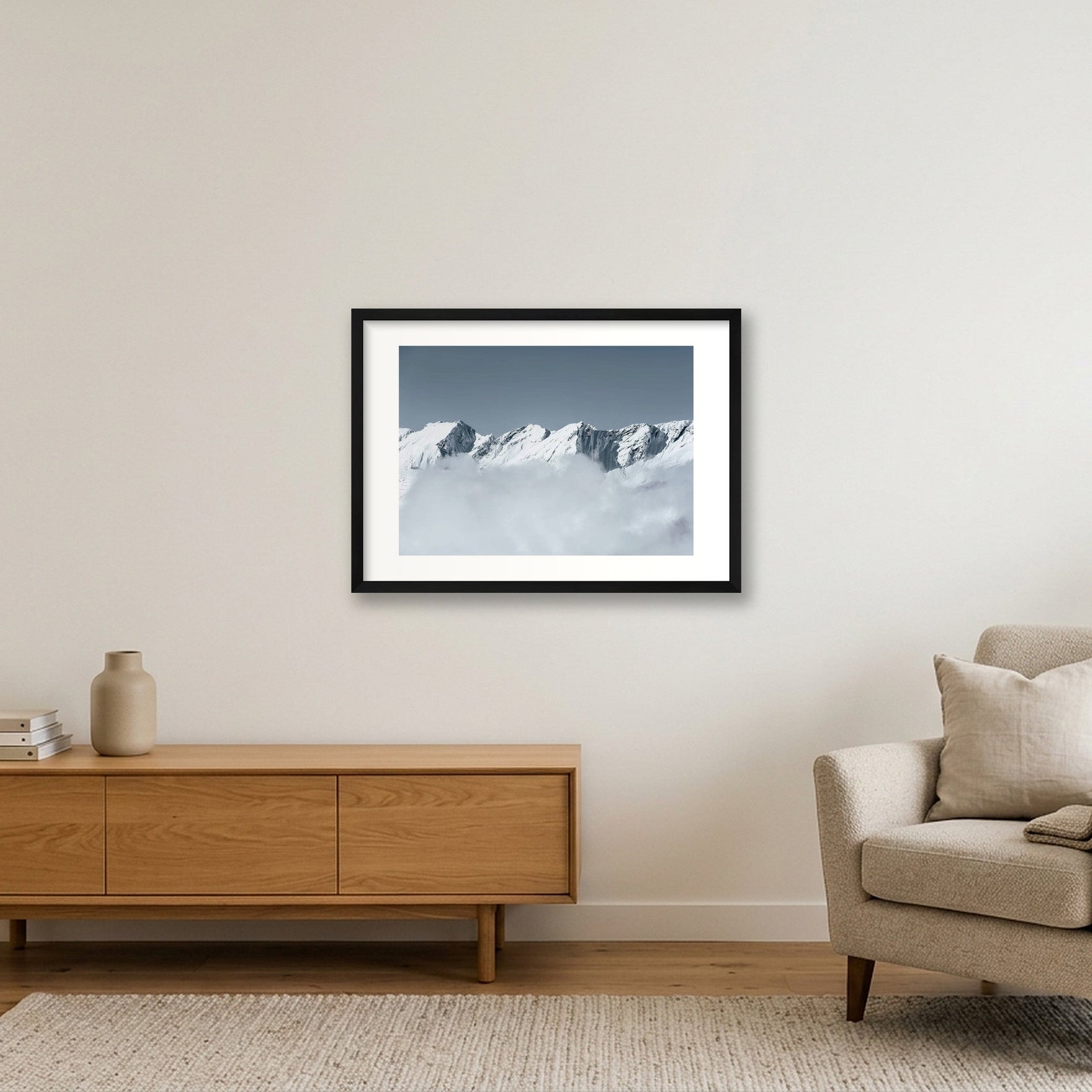 100 — 59×42cm, 23×17" Black Frame