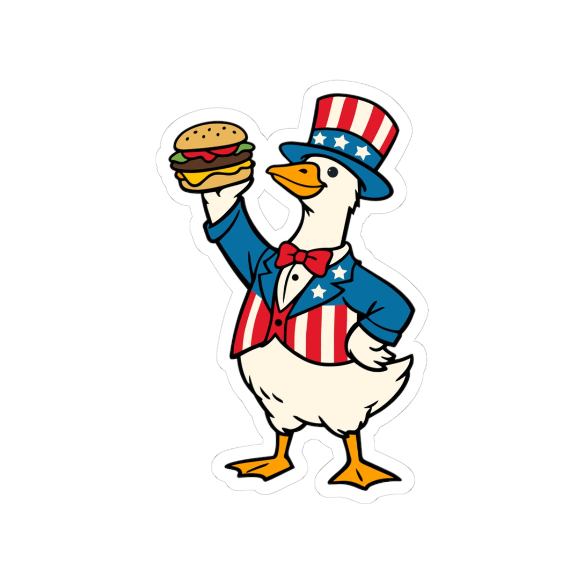 4th of July Sticker For Goose Lover Gift Silly Goose Sticker Independence Day Laptop Decal Memorial – product image 2