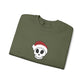 Embroidered Crewneck Christmas Sweatshirt Skeleton Jumper Santa Clause Embroidery Crewneck Skeleton Sweatshirt, Cute Holiday Jumper Xmas