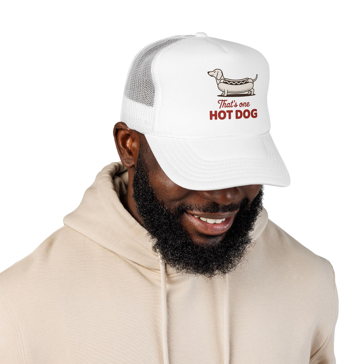 Hot Dog Trucker Hat For Outdoor Activities Funny Dachshund Cap for Summer Vacation Dog Lover Gift for Dad Cute Summer Hat BBQ Party Cap