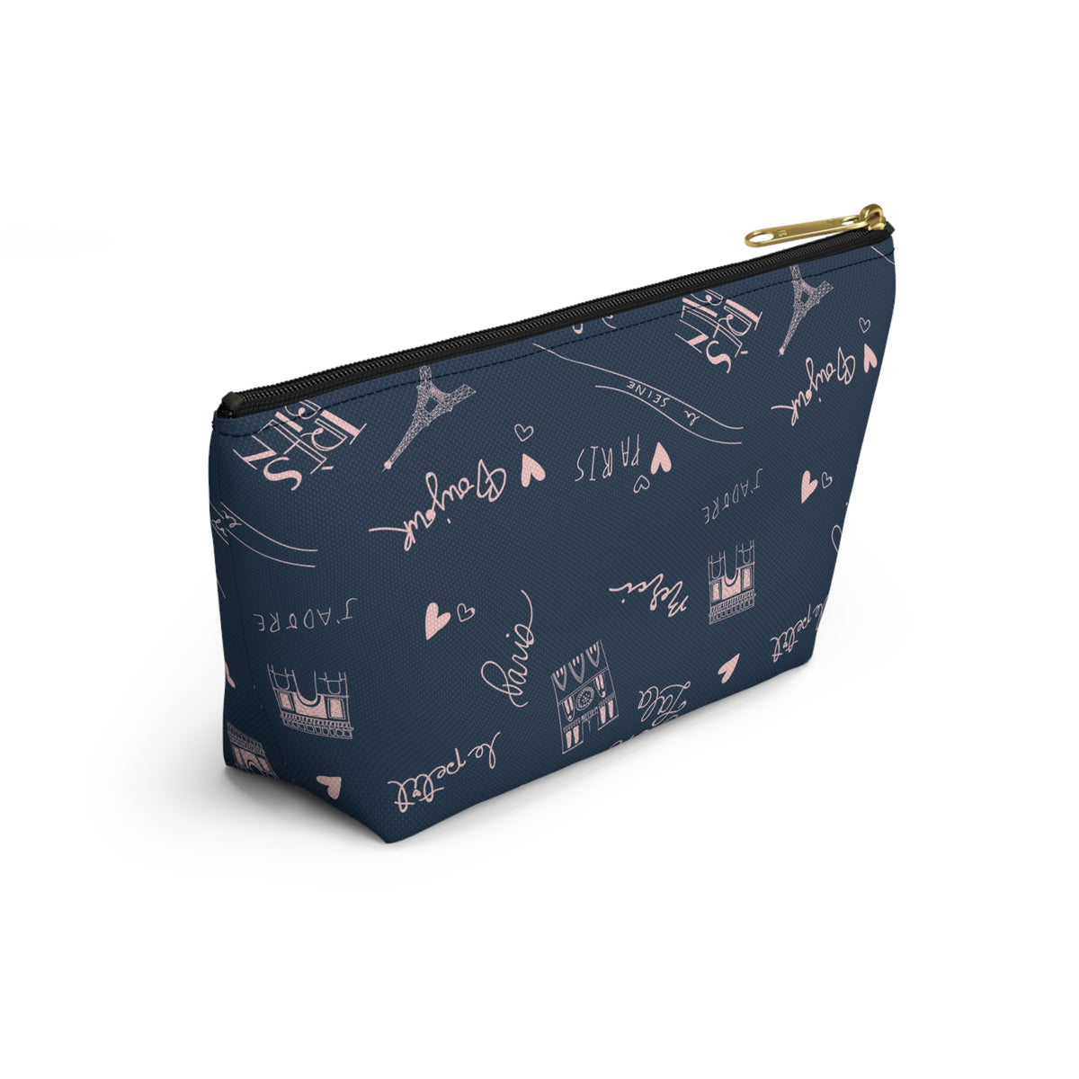 Paris Travel Accessory Pouch For Her Cute Makeup Bag Insert Navy Toiletry Organizer Parisian Decor Chic Pencil Case… – product image 5