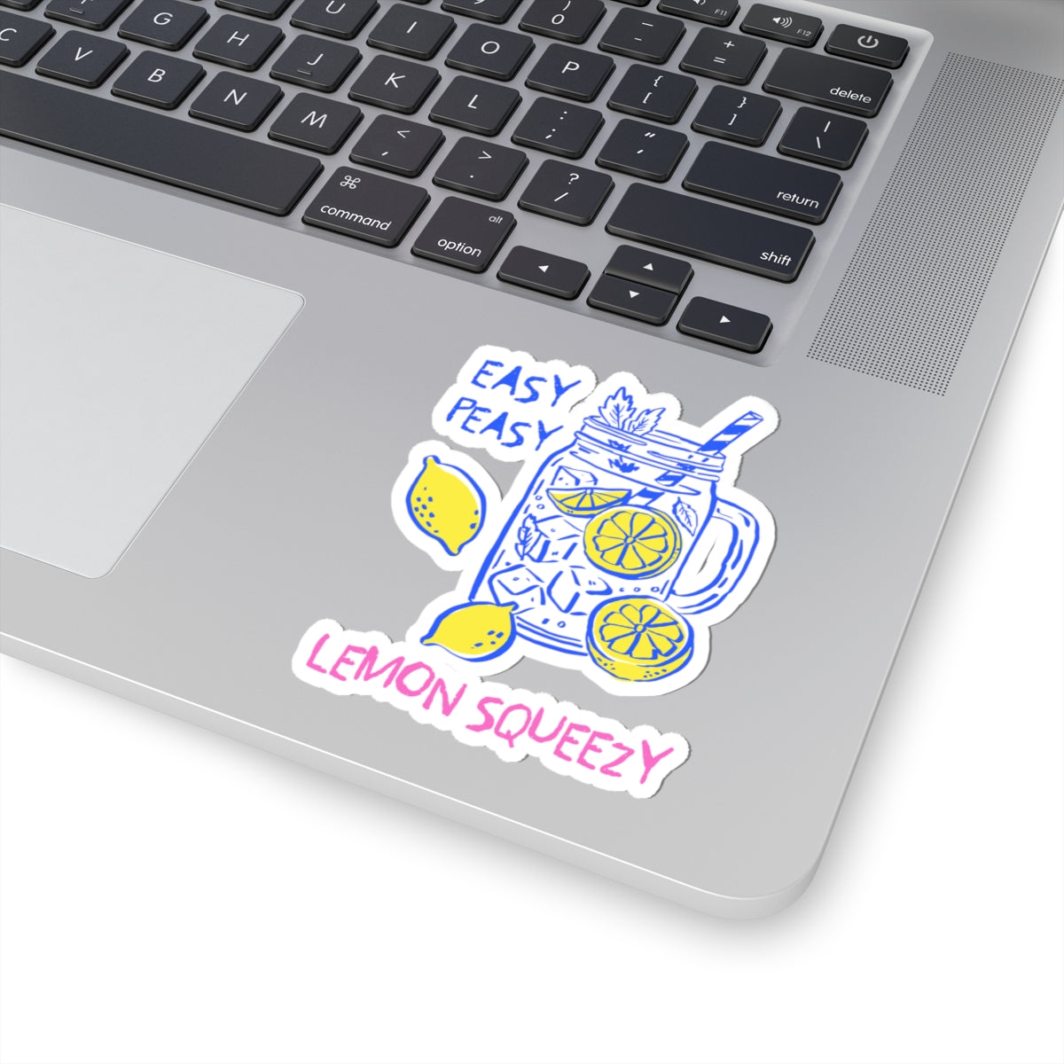 SUMMER - Stickers For Foodies Gift Lemon Decal For Waterbottles, Summer Party Favor Decal For Fruit Lover Fruit Kiss-Cut Lemonade Illustration