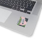 Pink Tropical Zebra Sticker | Kiss-Cut Vinyl Laptop Decal
