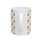 Citrus Ceramic Mug Orange Green Scallop Coffee Tea Cup Dishwasher Microwave Safe Kitchen Breakfast Gift Summer Morning Fun Drinkware For Her