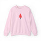 Embroidered Tree Sweatshirt Christmas Tree Pullover Gift For Her Crewneck Christmas Top Maximalist Festive Apparel Girly Winter Pullover