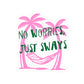 Beach Sticker For Vacation Lover Gift Palm Tree Decal Summer Travel Accessory Surfer Girl Present Tropical Journal Accent Hammock Vibes