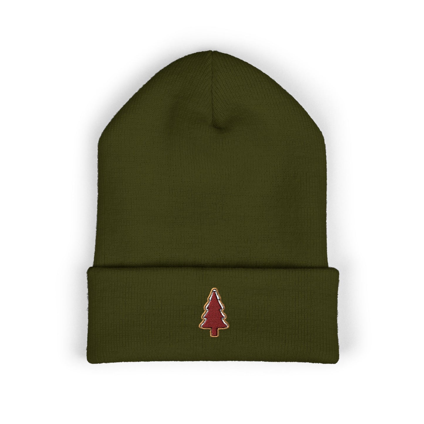 Pine Tree Beanie Outdoorsy Winter Hat Cozy Knit Cap For Hiker Mountain Lover Headwear Camping Gift Cold Weather Accessory Nature Enthusiast