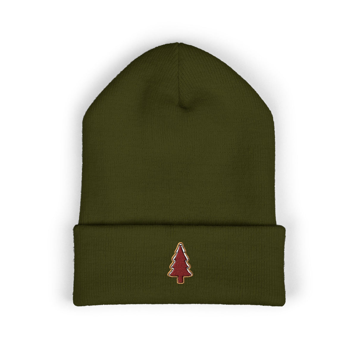 Pine Tree Beanie Outdoorsy Winter Hat Cozy Knit Cap For Hiker Mountain Lover Headwear Camping Gift Cold Weather Accessory Nature Enthusiast