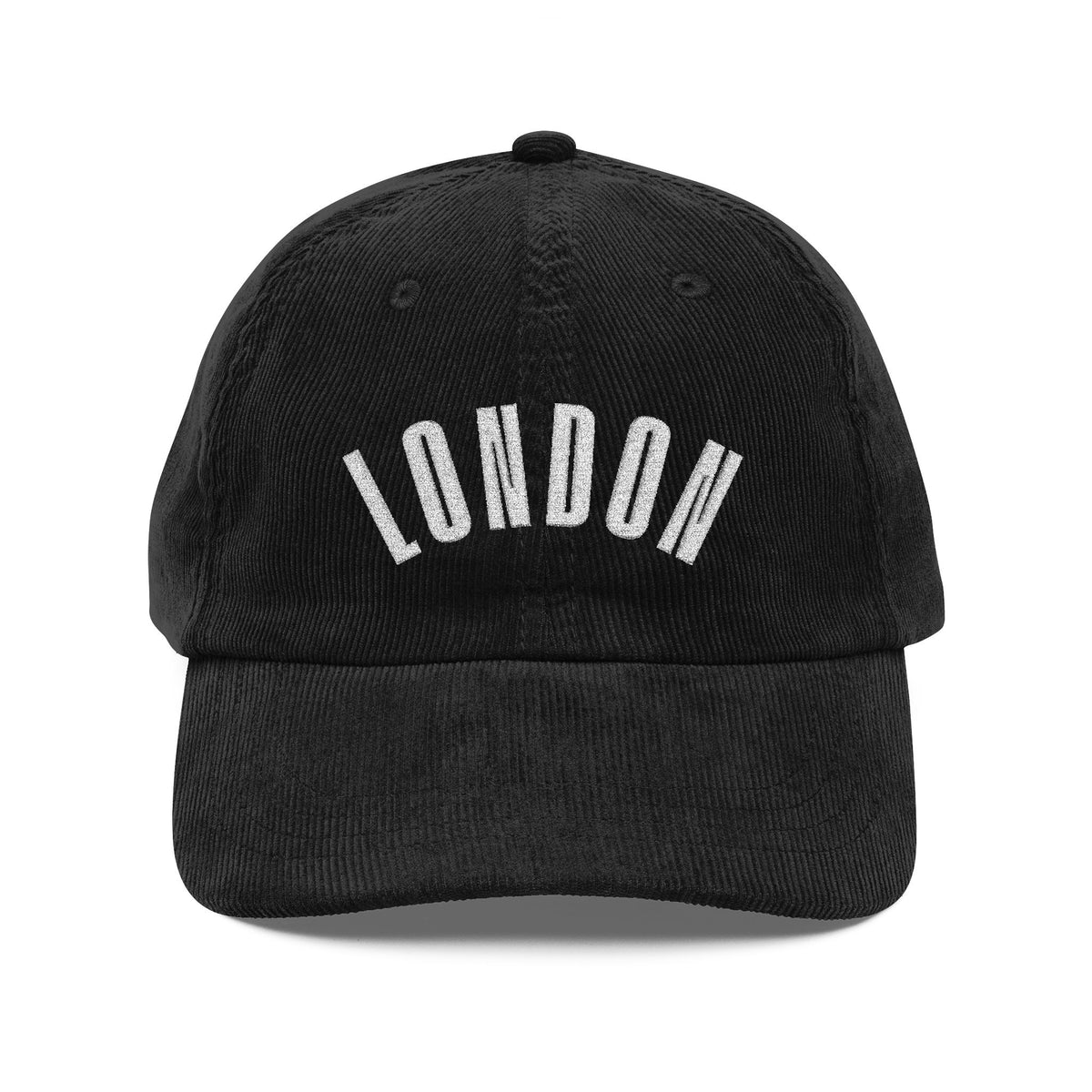 London Corduroy Cap Embroidered Vintage Dad Hat UK Travel Hat Embroidered City Cap British Style Hat Weekend Adventure Gift Adjustable Hat