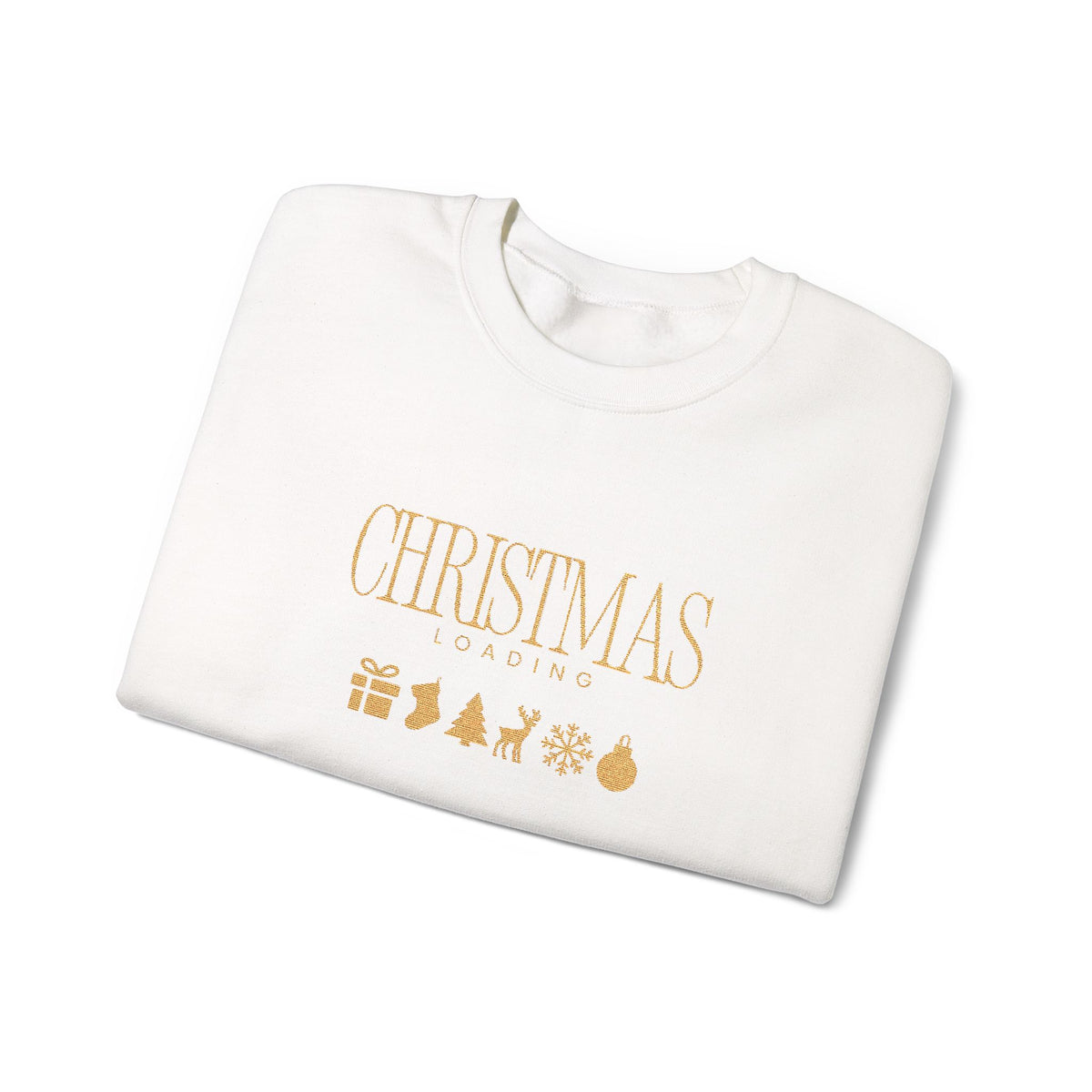 Christmas Loading Sweatshirt Gift For Wife Holiday Crewneck Seasonal Winter Present For Sister Modern Graphic Pullover Festive Top For Mom