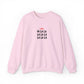 Embroidered Fa La La Sweatshirt Minimalist Holiday Pullover Cozy Neutral Crewneck Aesthetic Christmas Top Hygge Mom Apparel Subtle Festive