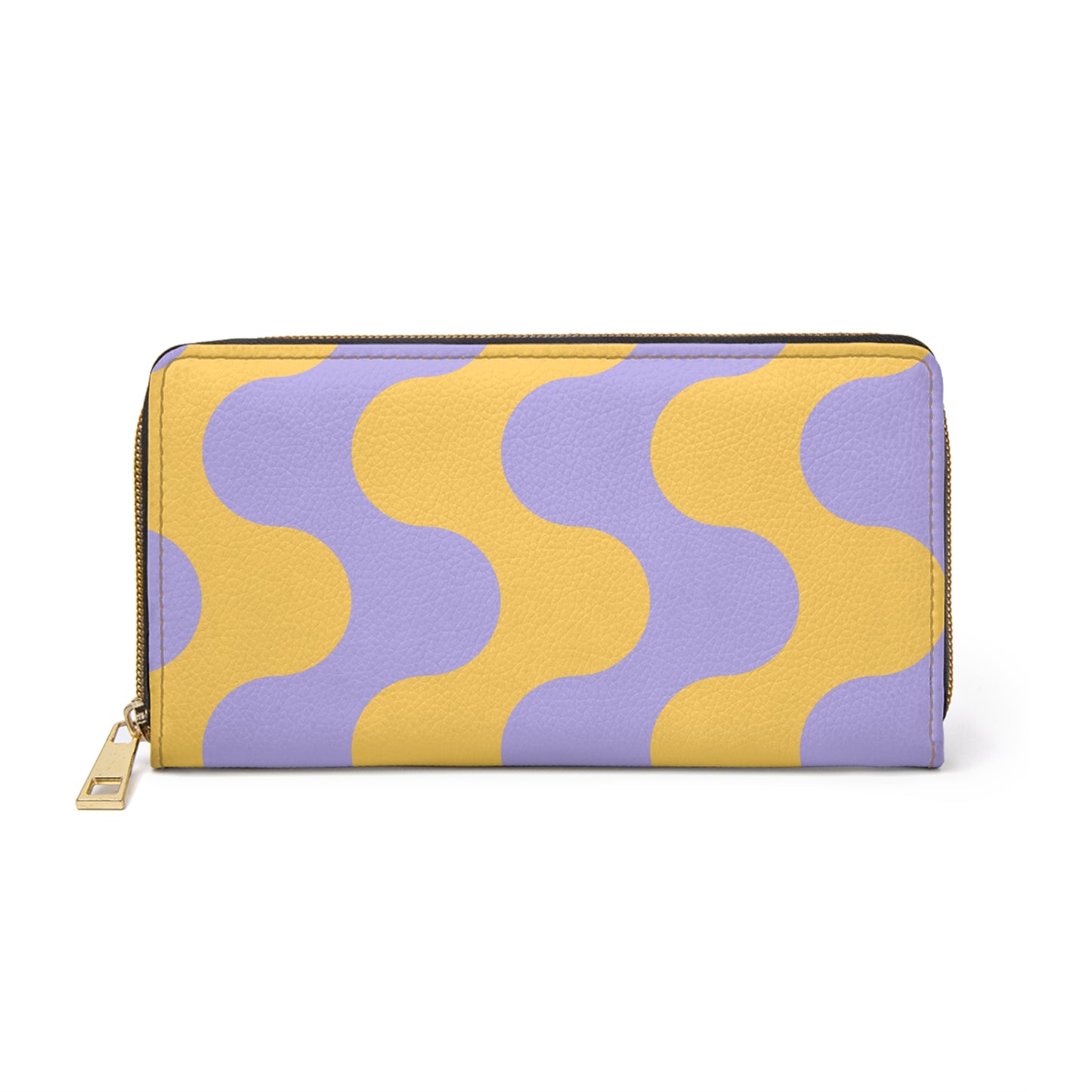 Cute Summer Purse Retro Zip Around Wallet for Women Groovy Wave Purse Cute Card Holder Pastel Clutch Organizer Birthday Gift Idea Purse