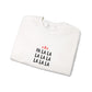 Embroidered Fa La La Sweatshirt Minimalist Holiday Pullover Cozy Neutral Crewneck Aesthetic Christmas Top Hygge Mom Apparel Subtle Festive