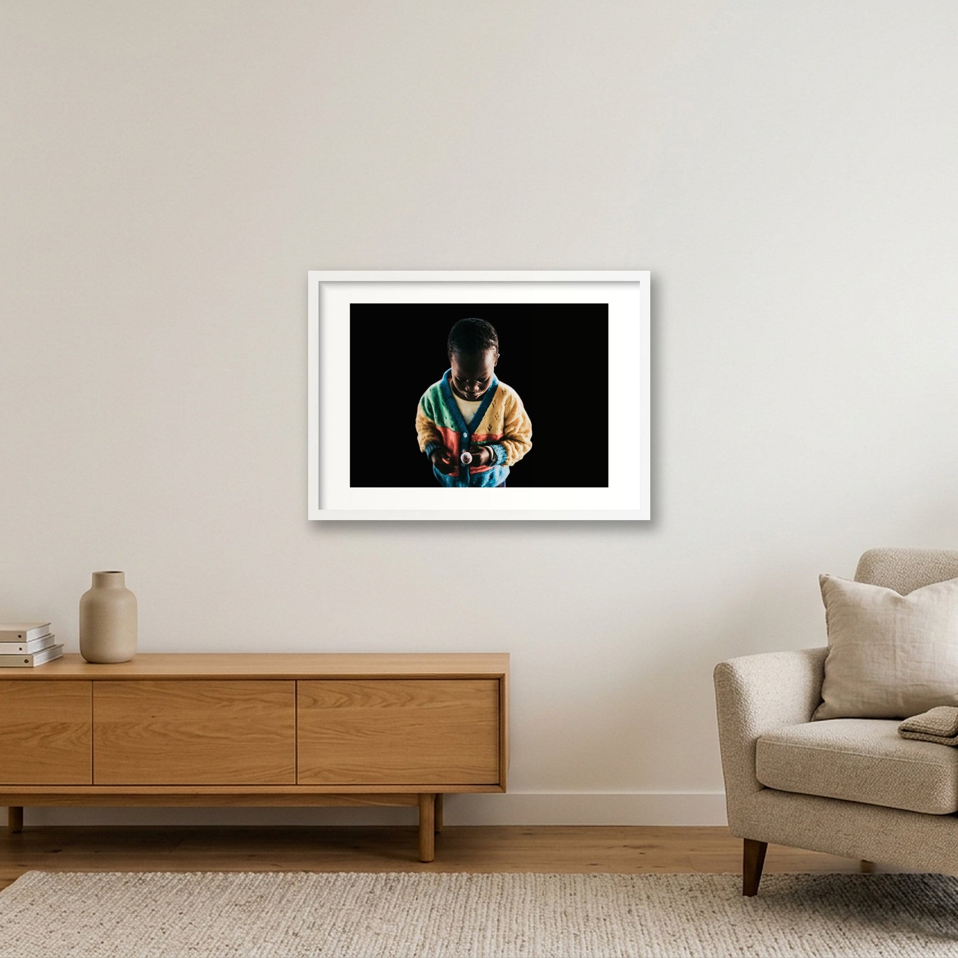 118 — 59×42cm, 23×17" White Frame