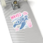 Waves and Wonder Sea Turtle Sticker | Kiss-Cut Vinyl Sticker