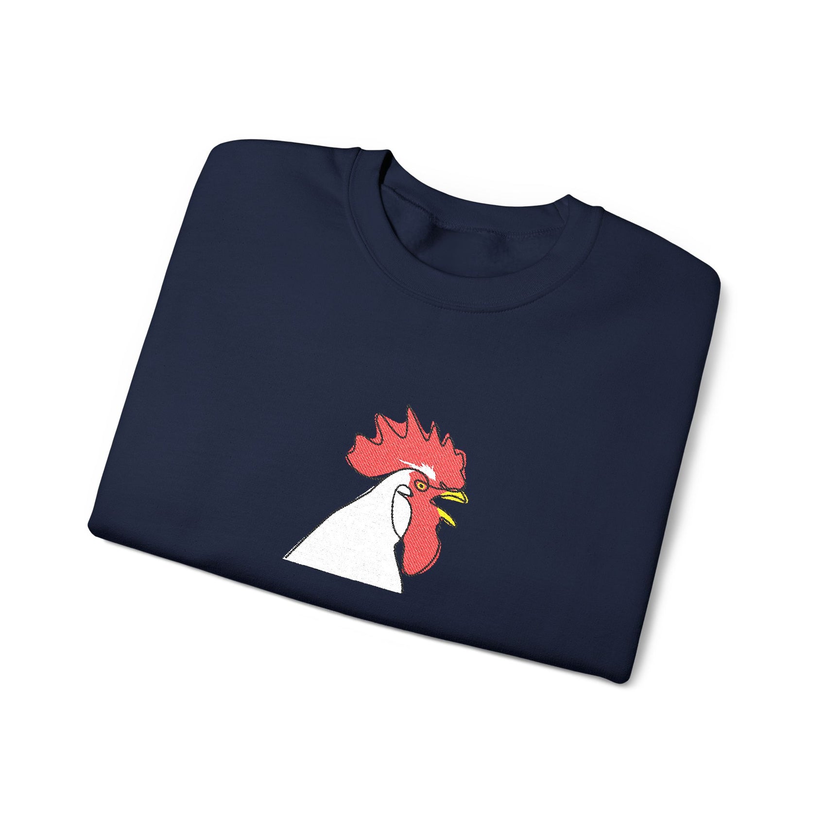 Embroidered Rooster Crewneck Sweatshirt Farmhouse Sweater Embroidery Animal Lover Gift Jumper Thanksgiving Tshirt Crew Neck Fall Embroidered