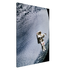 Canvas print showing astronaut Mark C. Lee floating above Earth’s clouds while testing the SAFER rescue system in an angled product view
