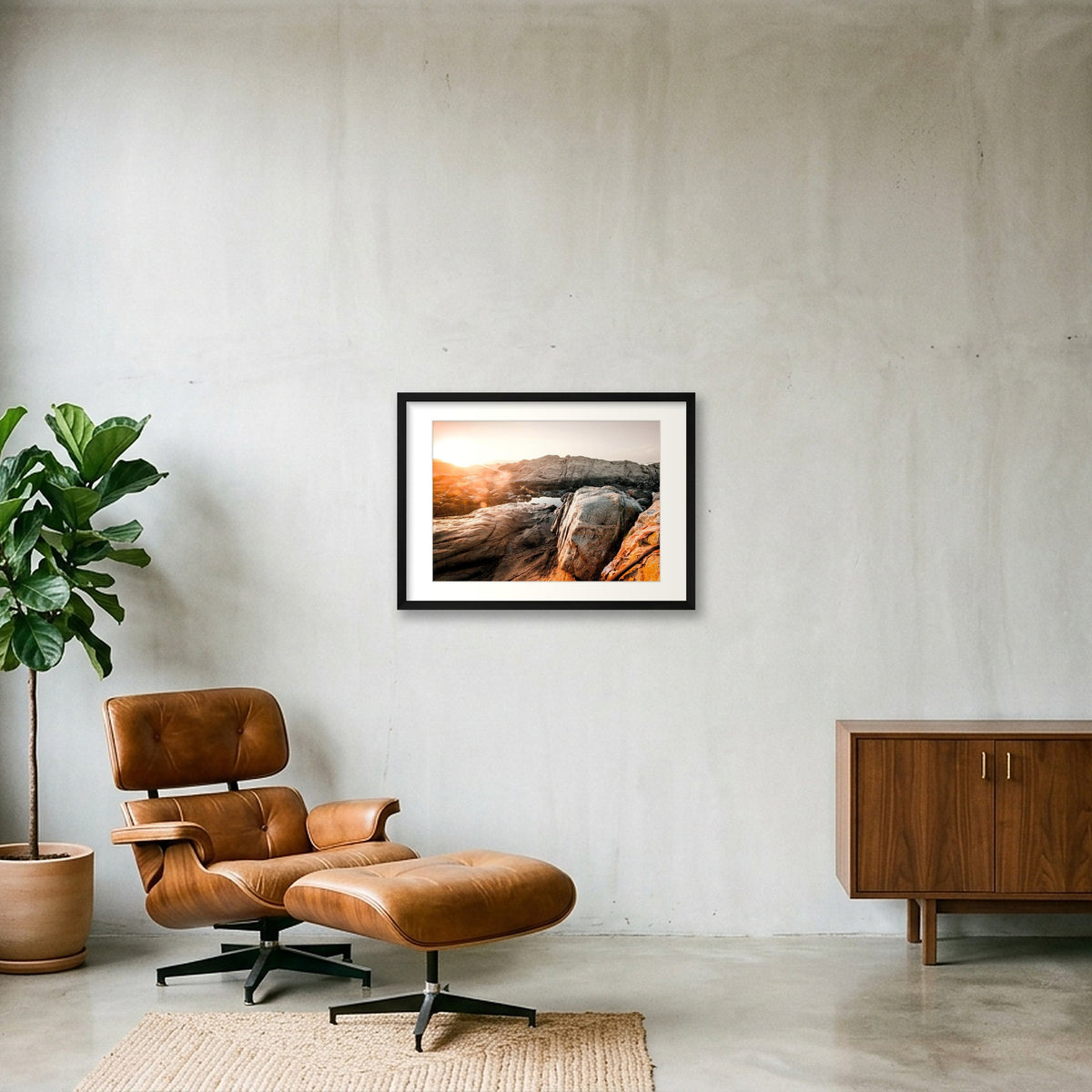 155  — 59×42cm, 23×17" Black Frame
