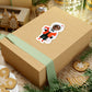 African Christmas Sticker Gift For Kids Cute Santa Child Vinyl Decal Holiday Laptop Decor Stocking Present For Niece Nephew Festive Art