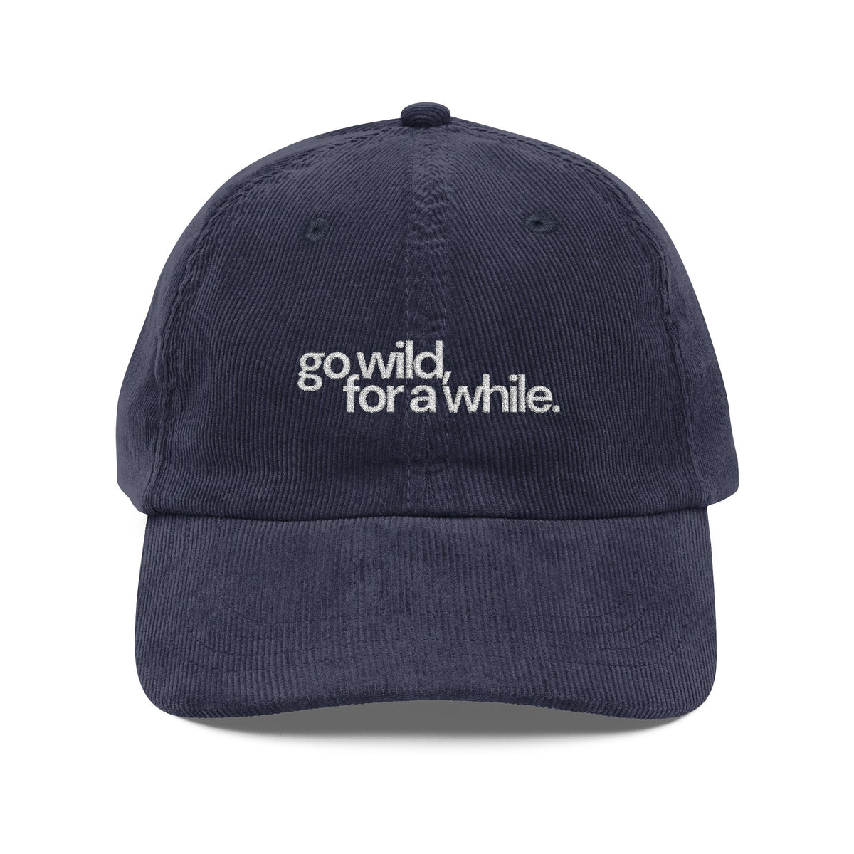 Embroidered Travel Cap Gift For Traveler Olive Corduroy Hat Outdoor Embroidery Baseball Gift For Nature Lover Vintage Hat Retro Baseball Hat