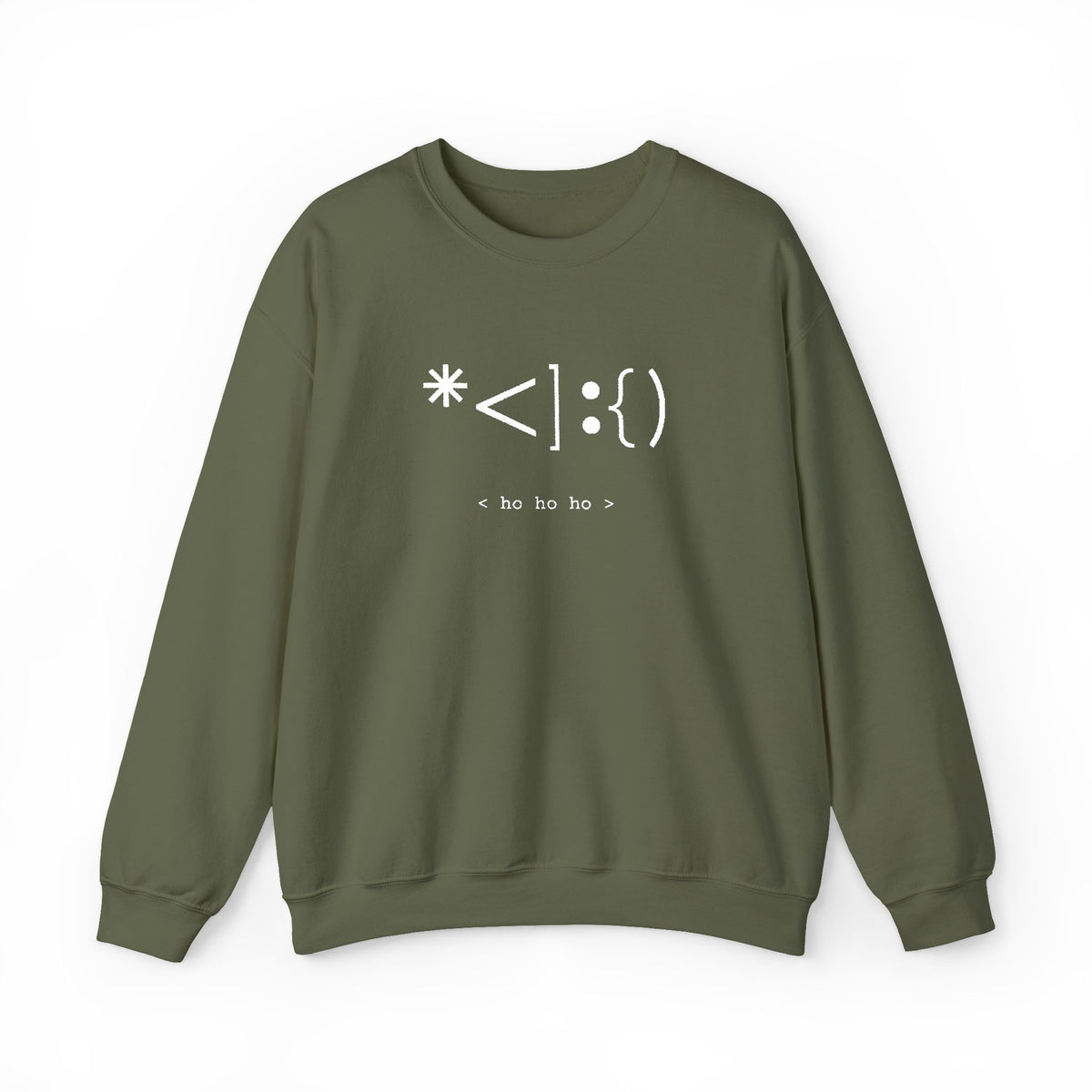 Minimal Green Christmas Sweatshirt For Nerd Friend Idea Funny Embroidered Holiday Crewneck For Tech Office Party Pullover Teen Gamer Gift