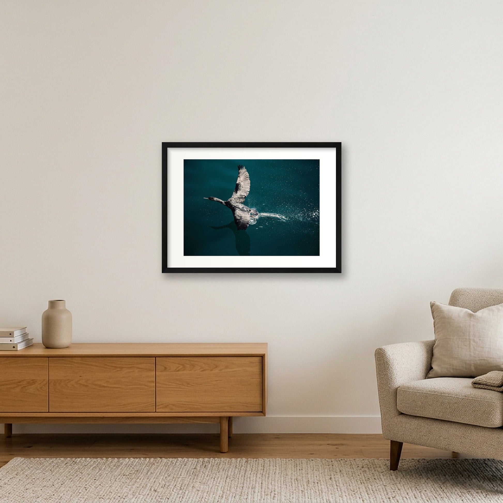 1284 — 59×42cm, 23×17" Black Frame