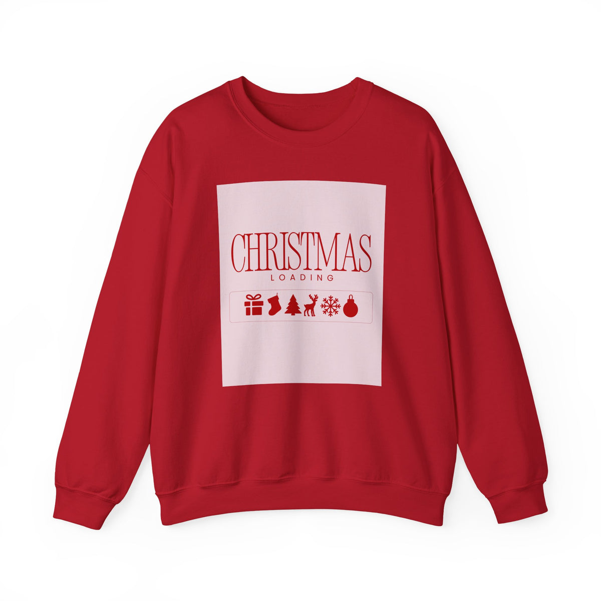Christmas Loading Sweatshirt Gift For Wife Holiday Crewneck Seasonal Winter Present For Sister Cozy Graphic Pullover Family Party Outfit Top