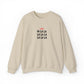 Embroidered Fa La La Sweatshirt Minimalist Holiday Pullover Cozy Neutral Crewneck Aesthetic Christmas Top Hygge Mom Apparel Subtle Festive