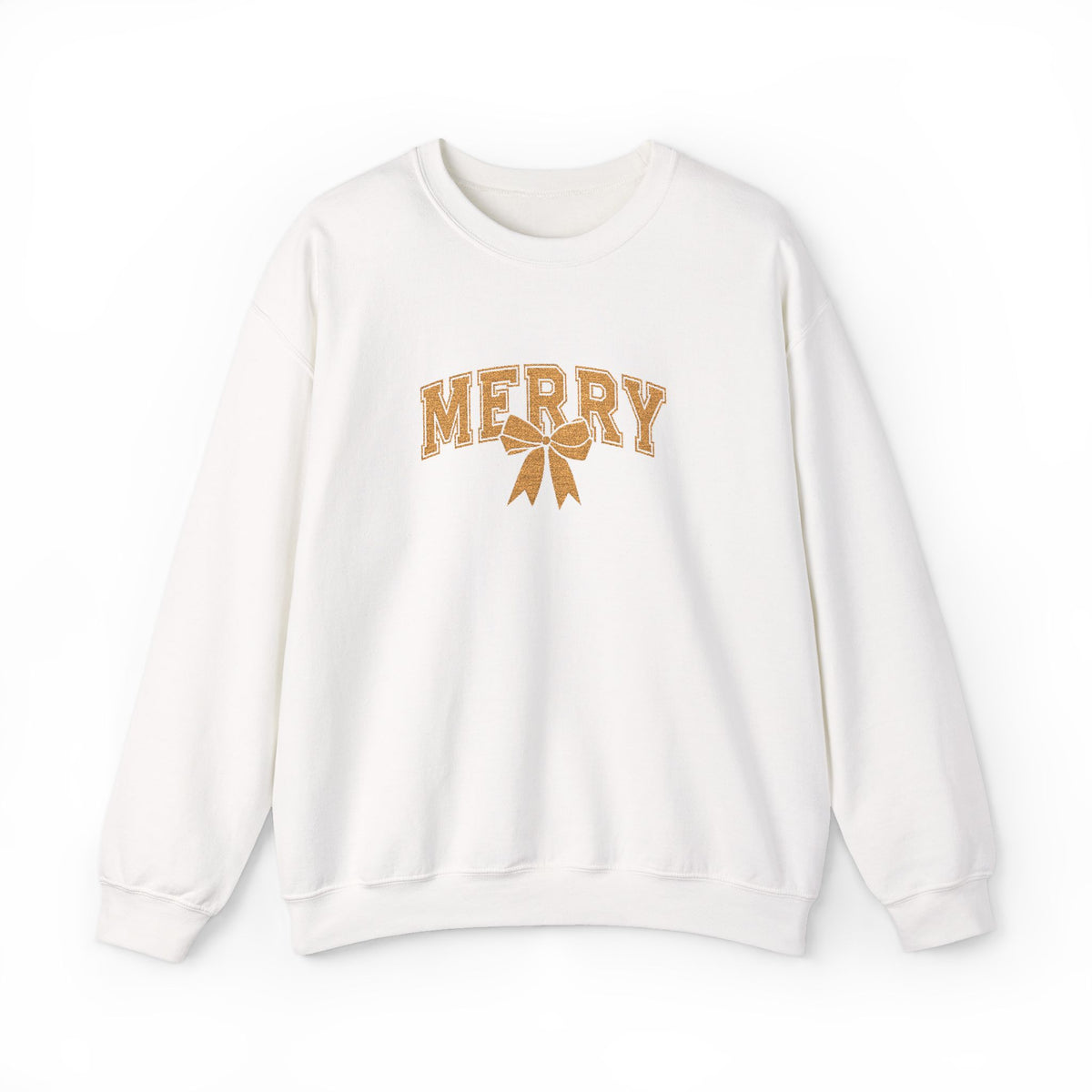 Merry Bow Christmas Sweatshirt Gift For Daughter Holiday Crewneck Present For Niece Graphic Pullover Cozy Winter Apparel Seasonal Top Style